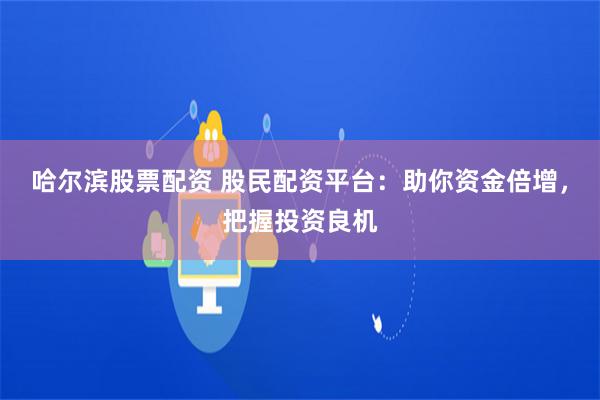 哈尔滨股票配资 股民配资平台：助你资金倍增，把握投资良机
